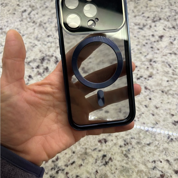 NWOT iPhone 15 Pro Cell Phone Case - 360 degree protection, Blue Titanium - Picture 12 of 13